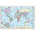 Universal Map Group Llc Universal Map 11766 40 x 28 Inch World Paper - Rolled Map 11766